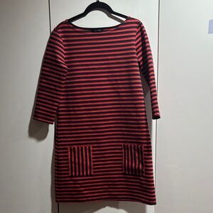 Tommy Hilfiger Navy and‎ Red Striped Top